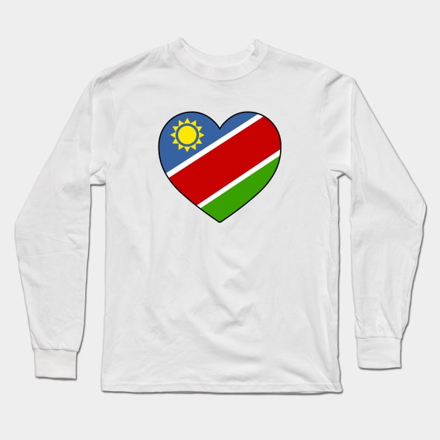 Heart - Namibia Long Sleeve T-Shirt by Tridaak